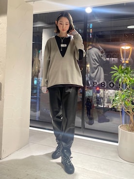 4onさん（レディース・168cm）の冬コーディネート