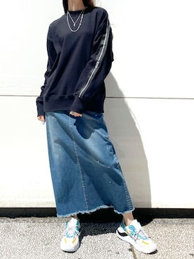 「MSGM（エムエスジーエム）のアイテム」を使った、4onさん（レディース・168cm）の夏コーディネート