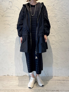 「EACH.（イーチ）のアイテム」を使った、4onさん（レディース・168cm）の春コーディネート