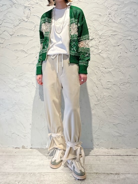 「EN'DAY（エンディ）のアイテム」を使った、4onさん（レディース・168cm）の春コーディネート