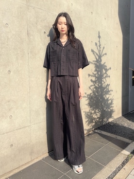 「schott（ショット）のアイテム」を使った、4onさん（レディース・168cm）の夏コーディネート