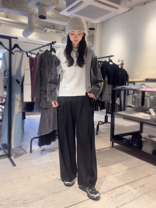 トップス AULA AILA DENIM COMBINATION T-SHIRT DENIM COMBINATION T-SHIRT — aulaaila