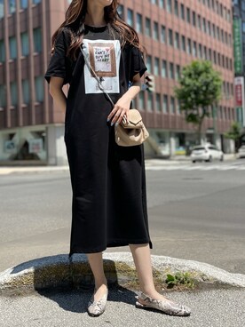 「BACKLASH（バックラッシュ）のアイテム（バッグ）」を使った、4onさん（レディース・168cm）の夏コーディネート