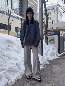 「GOOD ROCK SPEED（グッドロックスピード）のアイテム」を使った、4onさん（レディース・168cm）の冬コーディネート