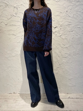 「B'2nd（ビーセカンド）のアイテム（ブーツ）」を使った、4onさん（レディース・168cm）の冬コーディネート