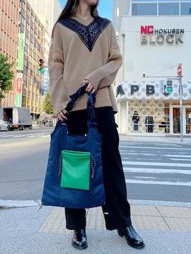 4onさん（レディース・168cm）の秋コーディネート