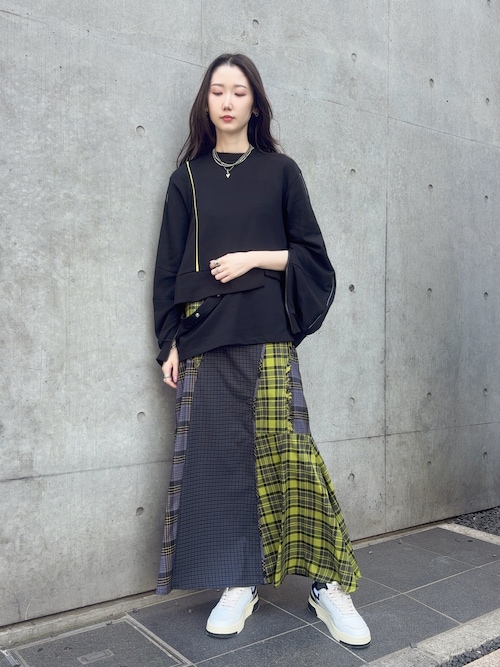 AULA AILA（アウラ アイラ）別注パイピングプルオーバー（Tシャツ