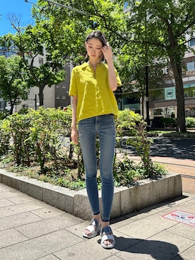 「HCAE（エイチシーエーイー）のアイテム」を使った、4onさん（レディース・168cm）の夏コーディネート