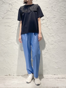 「EACH.（イーチ）のアイテム」を使った、4onさん（レディース・168cm）の春コーディネート