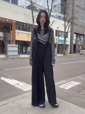 「AULA AILA（アウラアイラ）のアイテム」を使った、4onさん（レディース・168cm）の春コーディネート