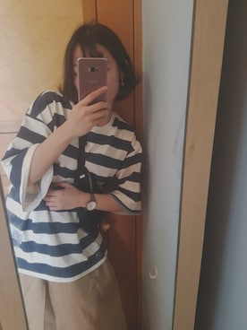 「hellolulu（ハロルル）のアイテム」を使った、でんでん♪さん（レディース・154cm）の春コーディネート