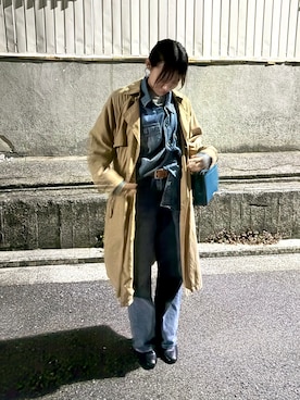 「EDWIN（エドウィン）のアイテム」を使った、よつさん（レディース・165cm）の春コーディネート