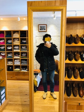 「試着」｜りさん（メンズ・174cm）の冬コーディネート