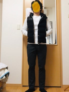 「TAKA-Q（タカキュー）のアイテム（パンツ）」を使った、りさん（メンズ・174cm）の冬コーディネート