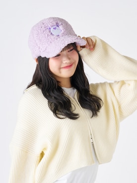 「アイテム（キャップ、パープル系）」を使った、MOONBAT_officialさん（レディース・160cm）の秋コーディネート