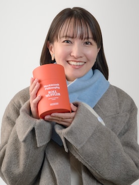 「アイテム（ストール/ショール）」を使った、MOONBAT_officialさん（レディース・170cm）の秋コーディネート