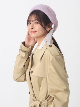 「アイテム（ハンチング/ベレー帽）」を使った、MOONBAT_officialさん（レディース・170cm）の秋コーディネート