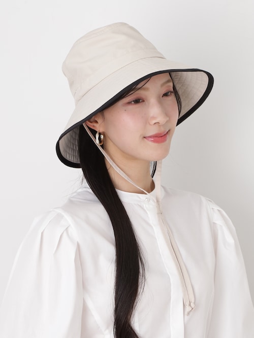 遮光 バイカラー ベンチレーション付 サファリハット（ハット）｜FURLA