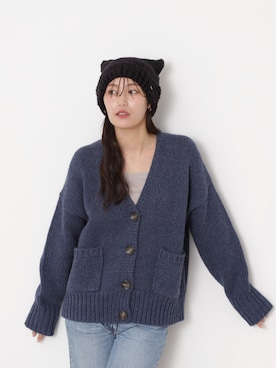「アイテム（ニットキャップ/ビーニー）」を使った、MOONBAT_officialさん（レディース・170cm）の秋コーディネート