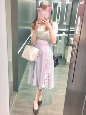 「tocco closet（トッコ　クローゼット）のアイテム（ジャンパースカート）」を使った、𝒜𝓃𝒶さん（レディース・167cm）の秋コーディネート