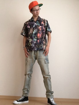 a.k.a集合場所さん（メンズ・180cm）の夏コーディネート