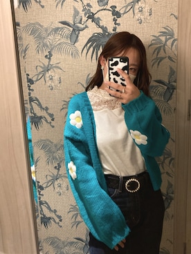 「羽織り」｜「アイテム（PC・スマホグッズ/家電）」を使った、Miiaさん（レディース・152cm）の秋コーディネート
