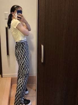 「ローポニーテール」｜Miiaさん（レディース・152cm）の夏コーディネート