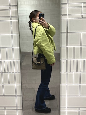 「春服デビュー宣言」｜「アイテム（モカシン/デッキシューズ）」を使った、Miiaさん（レディース・152cm）の春コーディネート