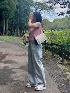 「Clarks（クラークス）のアイテム」を使った、Miiaさん（レディース・152cm）の夏コーディネート
