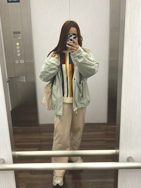 「Archive（アーカイブ）のアイテム（トップス）」を使った、Miiaさん（レディース・152cm）の秋コーディネート