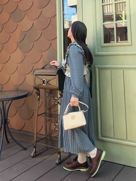 「アイテム（シャツワンピース）」を使った、Miiaさん（レディース・152cm）の秋コーディネート