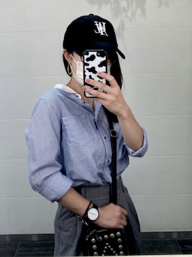 「シック」｜「アイテム（PC・スマホグッズ/家電）」を使った、Miiaさん（レディース・152cm）の夏コーディネート