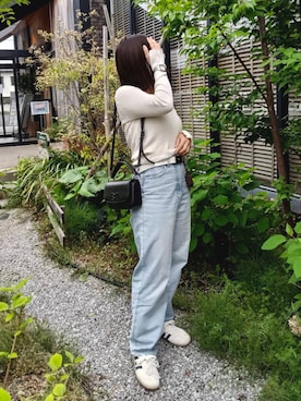 「MOUSSY（マウジー）のアイテム（トップス）」を使った、Miiaさん（レディース・152cm）の春コーディネート