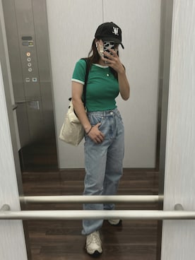 「WOOALONG（ウアロン）のアイテム」を使った、Miiaさん（レディース・152cm）の秋コーディネート