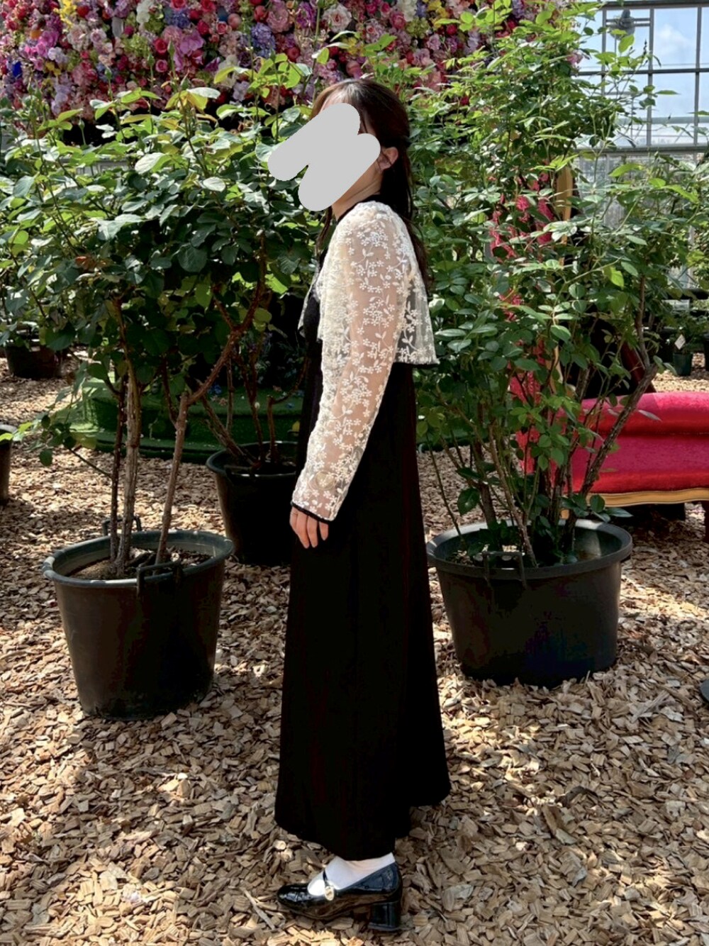 mm☆メタリックバックル ブロックヒールメリージェーン CHARLES & KEITH｜メタリックバックル ブロックヒールメリー