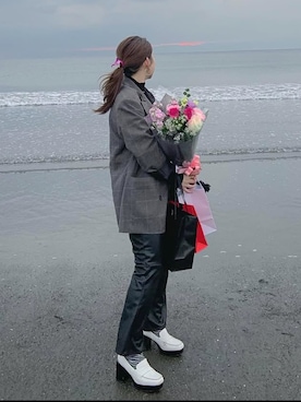 「MOUSSY（マウジー）のアイテム」を使った、Miiaさん（レディース・152cm）の秋コーディネート