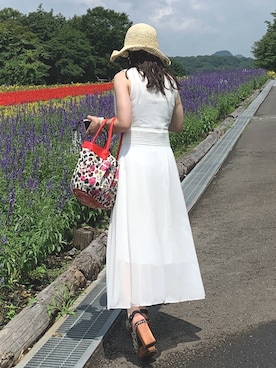 「MOUSSY（マウジー）のアイテム」を使った、Miiaさん（レディース・152cm）の夏コーディネート