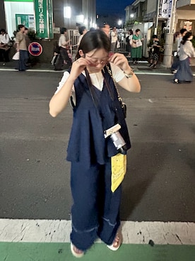 「KLON（クローン）のアイテム」を使った、Miiaさん（レディース・152cm）の夏コーディネート
