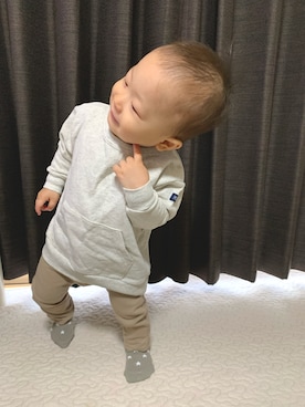 「Babiesrus（ベビーザらス）のアイテム」を使った、rihoさん（キッズ・80cm）の秋コーディネート