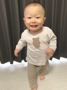 「Babiesrus（ベビーザらス）のアイテム」を使った、rihoさん（キッズ・80cm）の秋コーディネート