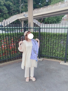 「Samansa Mos2（サマンサ モスモス）のアイテム」を使った、ukaさん（レディース・152cm）の夏コーディネート