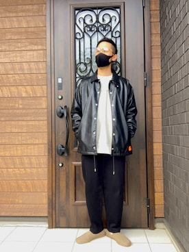 「UNIVERSAL OVERALL（ユニバーサルオーバーオール）のアイテム（ブルゾン）」を使った、コウさん（メンズ・167cm）の冬コーディネート