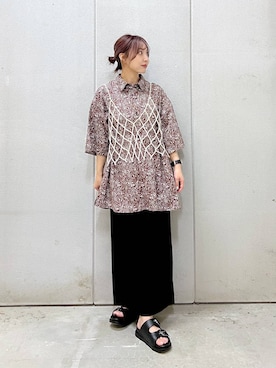 「アイテム（その他トップス）」を使った、akn.さん（レディース・158cm・20代）の夏コーディネート