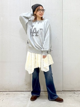 「アイテム（帽子）」を使った、akn.さん（レディース・158cm・20代）の秋コーディネート