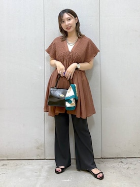 「アイテム（財布/小物）」を使った、akn.さん（レディース・158cm・30代）の夏コーディネート
