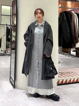 「アイテム（ワンピース/ドレス）」を使った、akn.さん（レディース・158cm・20代）の秋コーディネート