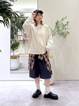 「アイテム（帽子）」を使った、akn.さん（レディース・158cm・20代）の秋コーディネート