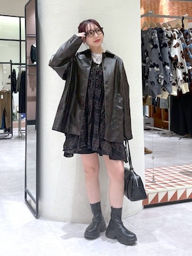 「アイテム（カバーオール）」を使った、akn.さん（レディース・158cm・30代）の秋コーディネート