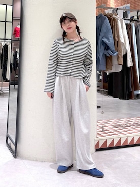 「LOWRYS FARM（ローリーズファーム）のアイテム（帽子）」を使った、akn.さん（レディース・158cm）の春コーディネート