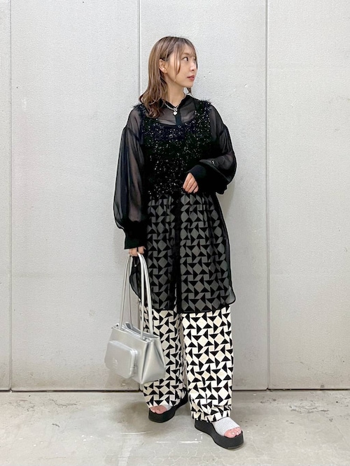 セール】シアーシャツワンピース 130972（シャツワンピース